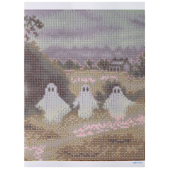 8" x 10" Three Ghosts Diamond Art Kit with Magnetic Wood Frame by Make Market®